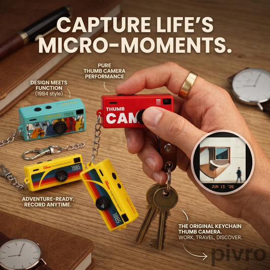 Pivro Thumb Camera | Retro Mini Digital Camera